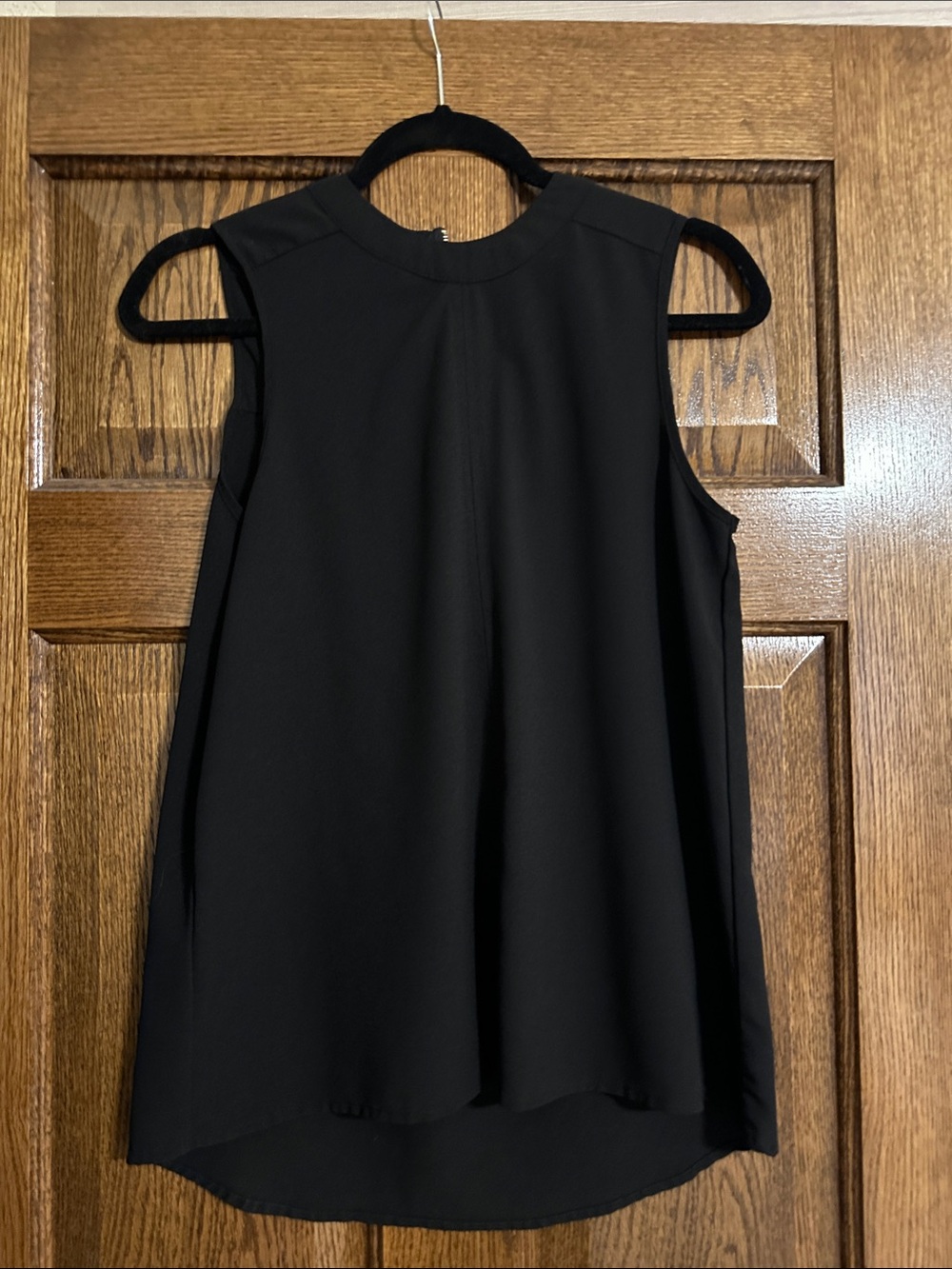 Black Sleeveless Women's Dress - Elegant Minimalist Style